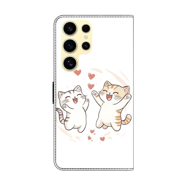 For Samsung Galaxy S26 Ultra 5G Crystal-Like Painted Vegan Leather Phone Case