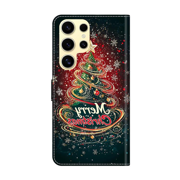 For Samsung Galaxy S26 Ultra 5G Crystal-Like Painted Vegan Leather Phone Case