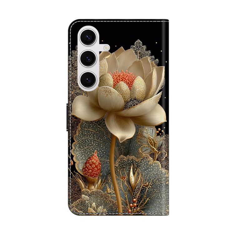 For Samsung Galaxy S24 FE 5G Crystal-Like Painted Vegan Leather Phone Case
