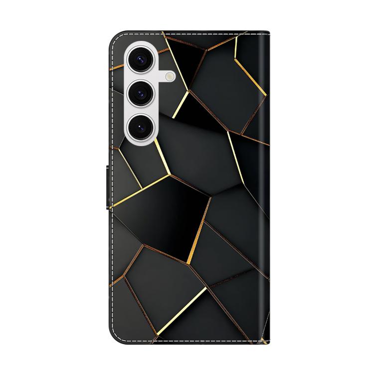 For Samsung Galaxy S24 FE 5G Crystal-Like Painted Vegan Leather Phone Case