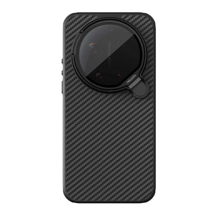 For Xiaomi 17 Ultra NILLKIN CarboProp Translucent Black CamShield Magnetic Phone Case - Black
