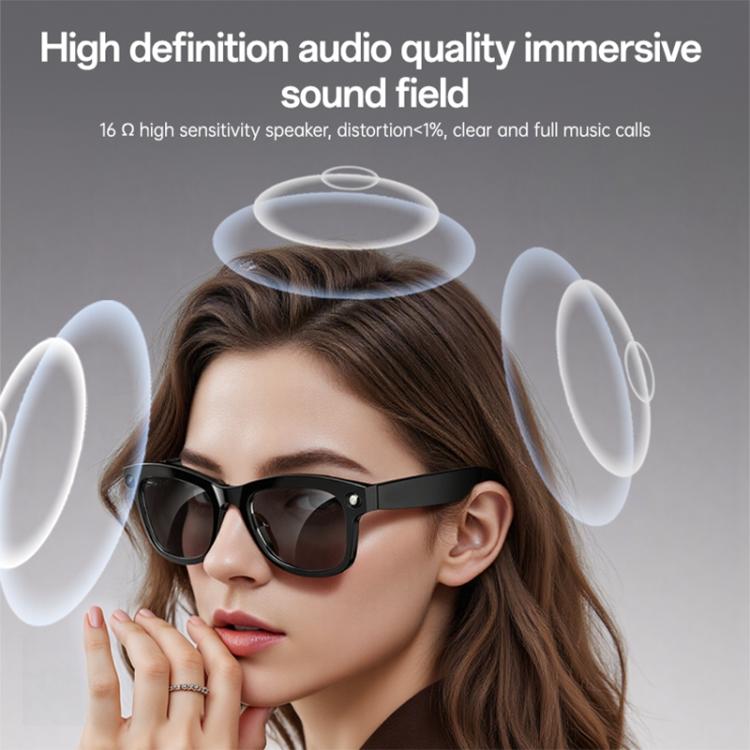Yesido IO42  IP67 Waterproof Smart AI Glasses with HD Camera, Multi Language Support, Dual Mic Noise Cancellation, Ergonomic - Black