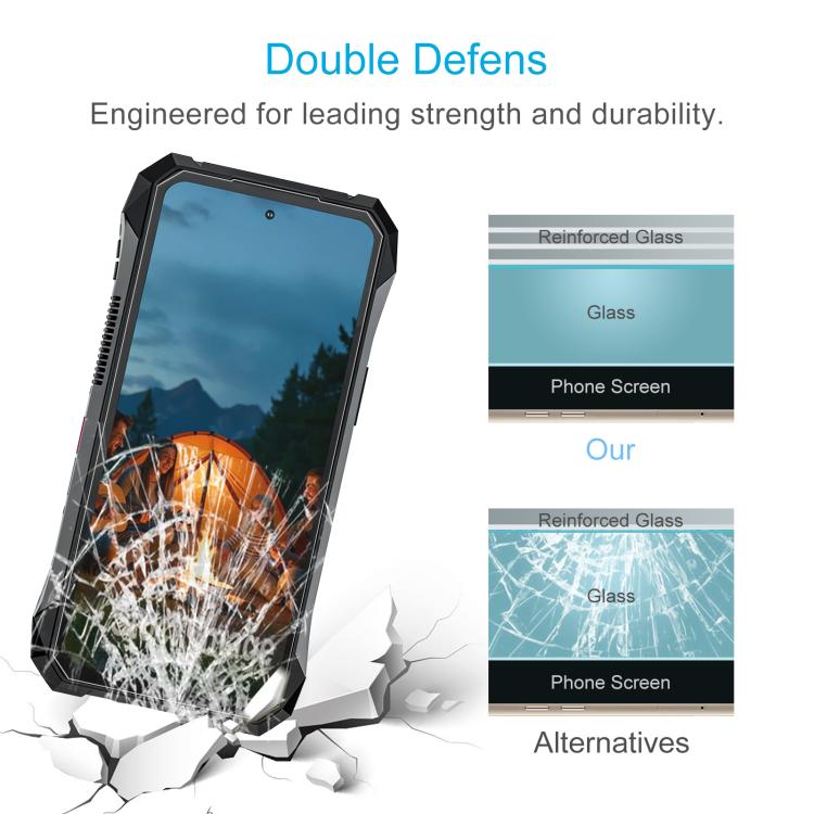 For Unihertz 8849 Tank X 10pcs 0.3mm High Aluminum Tempered Glass Film