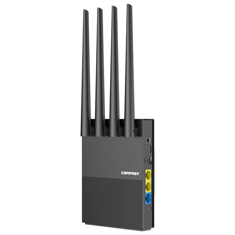 COMFAST CF-E13 Portable 4G SIM to Ethernet / WiFi Router, Plug:EU Plug - Black