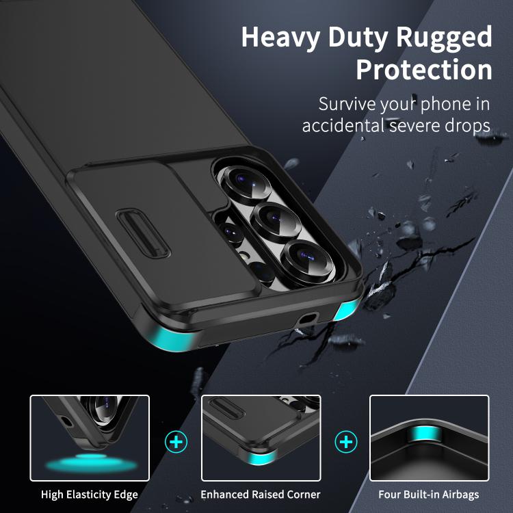 For Samsung Galaxy S25 Ultra 5G Sliding Camshield TPU + PC Phone Case