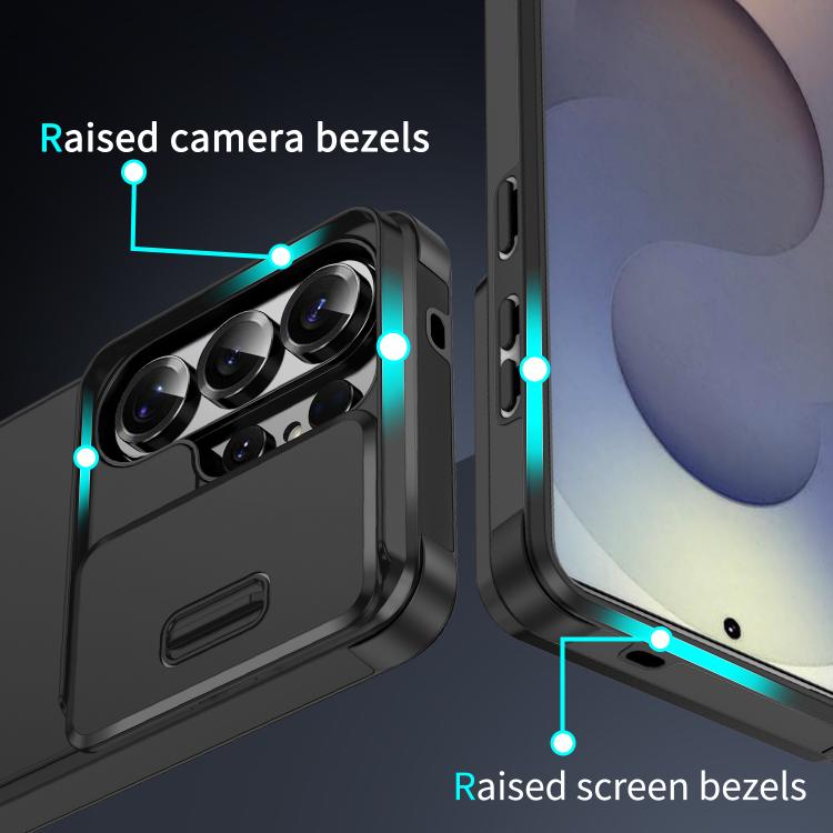 For Samsung Galaxy S25 Ultra 5G Sliding Camshield TPU + PC Phone Case