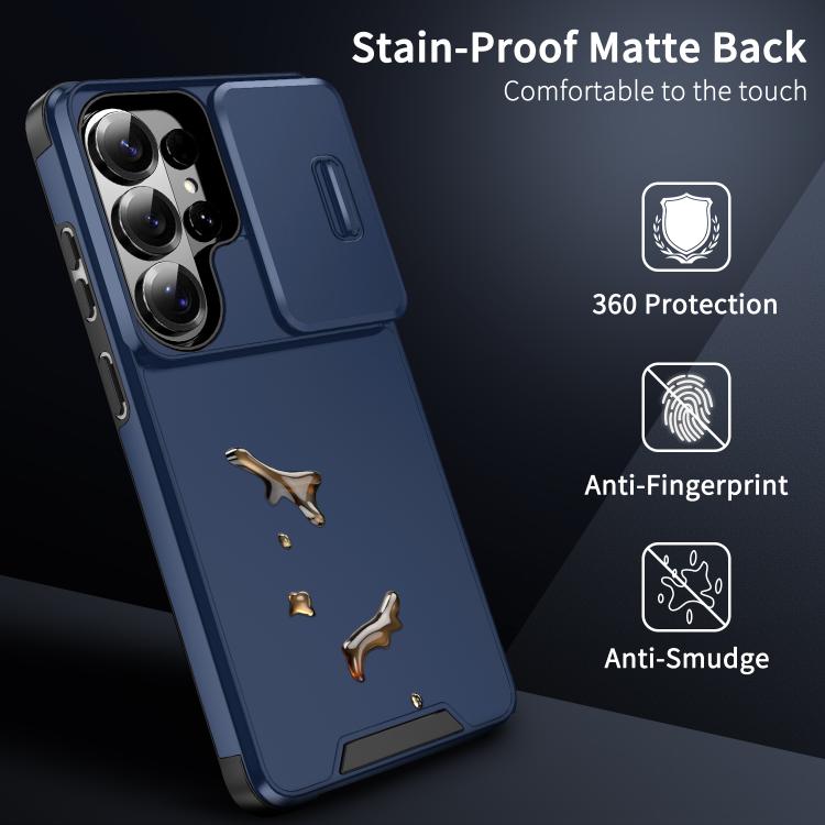 For Samsung Galaxy S25 Ultra 5G Sliding Camshield TPU + PC Phone Case