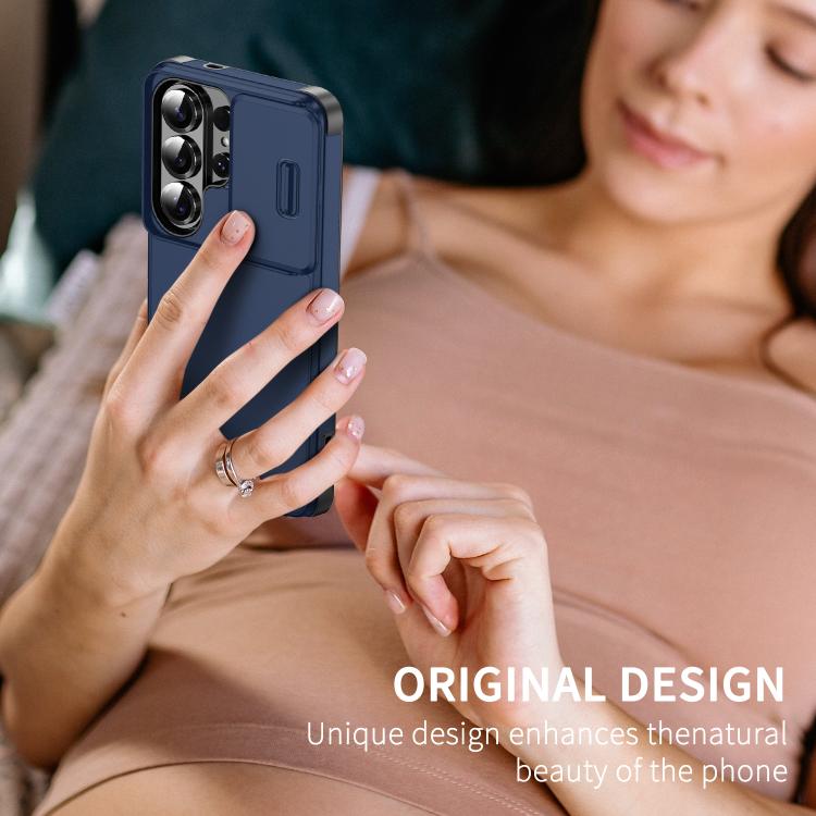 For Samsung Galaxy S25 Ultra 5G Sliding Camshield TPU + PC Phone Case