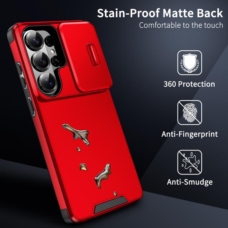 For Samsung Galaxy S25 Ultra 5G Sliding Camshield TPU + PC Phone Case