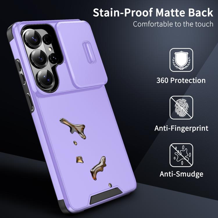 For Samsung Galaxy S25 Ultra 5G Sliding Camshield TPU + PC Phone Case