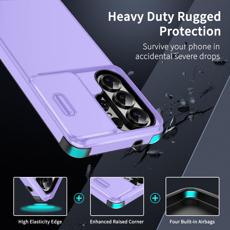For Samsung Galaxy S25 Ultra 5G Sliding Camshield TPU + PC Phone Case