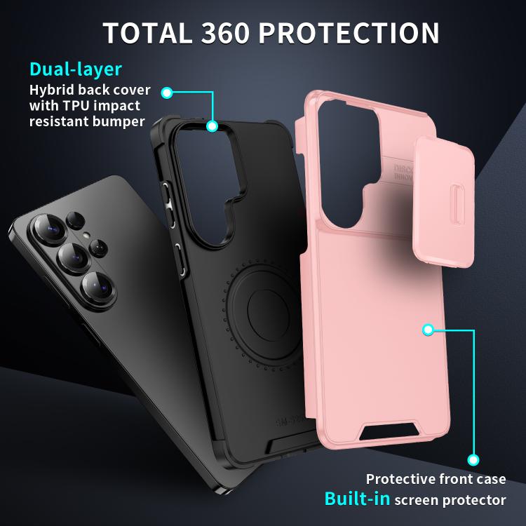 For Samsung Galaxy S25 Ultra 5G Sliding Camshield TPU + PC Phone Case