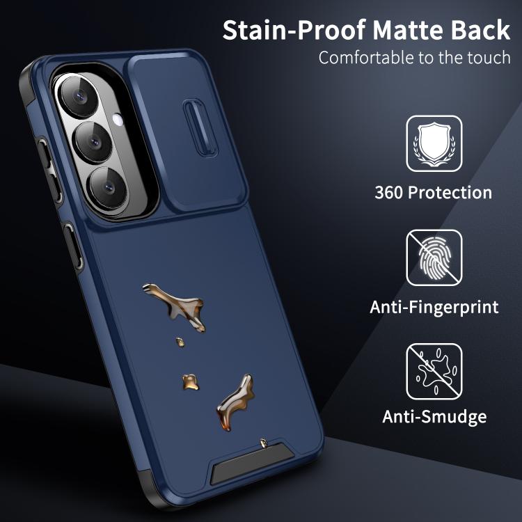 For Samsung Galaxy S25 5G Sliding Camshield TPU + PC Phone Case