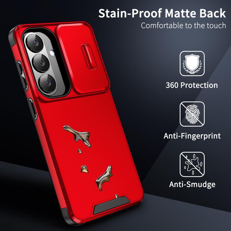 For Samsung Galaxy S25 5G Sliding Camshield TPU + PC Phone Case
