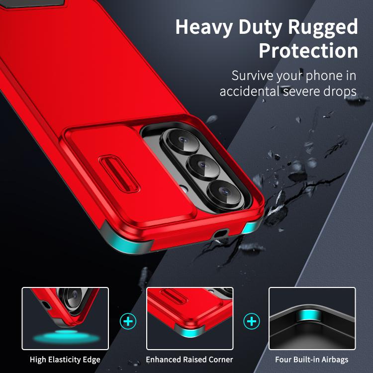 For Samsung Galaxy S25 5G Sliding Camshield TPU + PC Phone Case