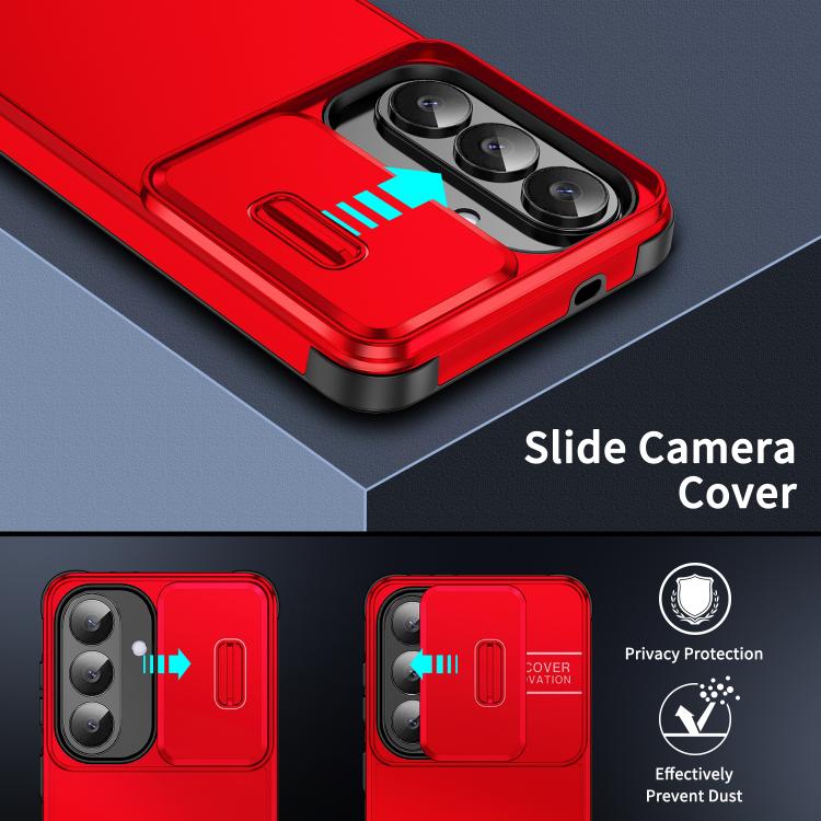 For Samsung Galaxy S25 5G Sliding Camshield TPU + PC Phone Case