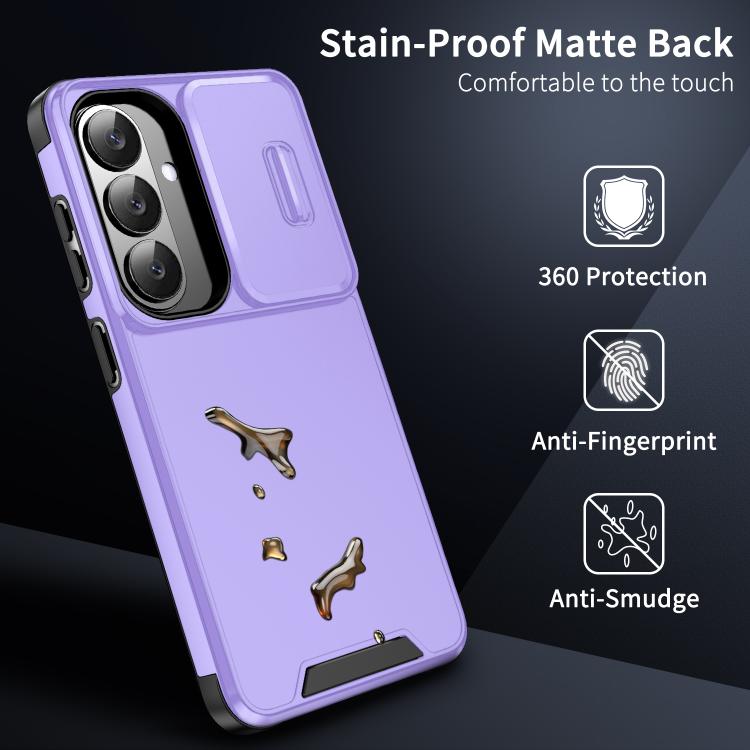 For Samsung Galaxy S25 5G Sliding Camshield TPU + PC Phone Case