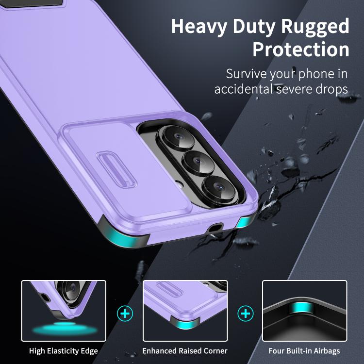 For Samsung Galaxy S25 5G Sliding Camshield TPU + PC Phone Case