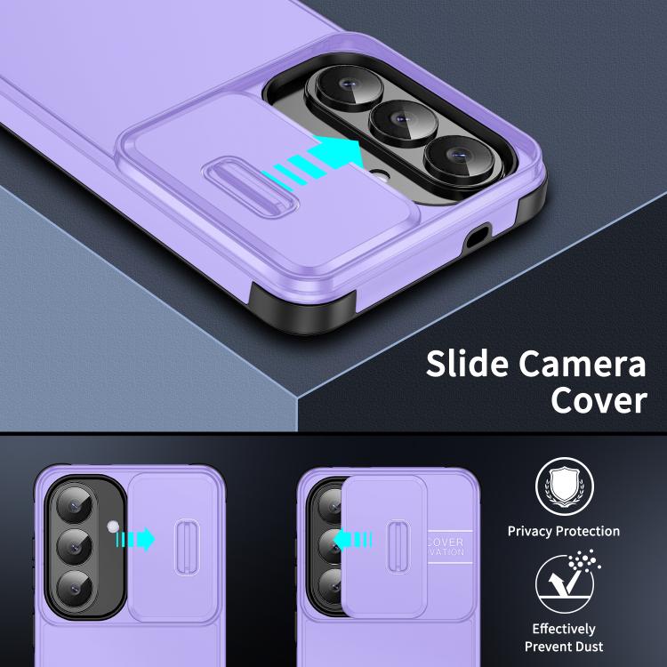 For Samsung Galaxy S25 5G Sliding Camshield TPU + PC Phone Case