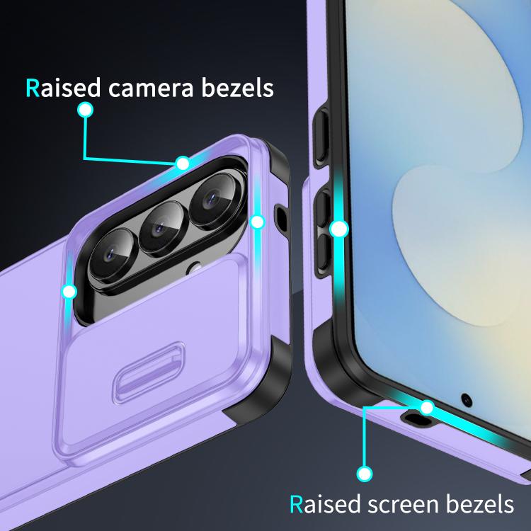 For Samsung Galaxy S25 5G Sliding Camshield TPU + PC Phone Case