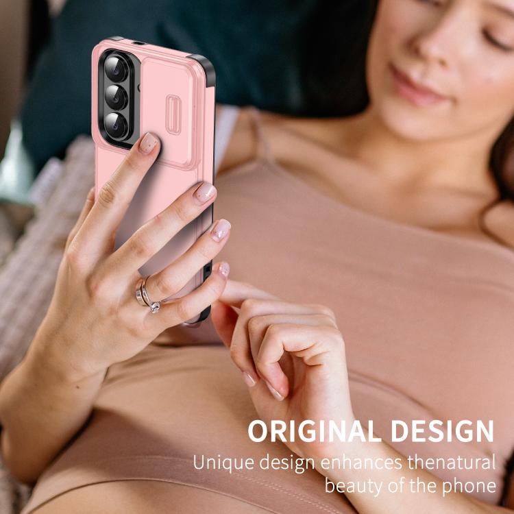 For Samsung Galaxy S25 5G Sliding Camshield TPU + PC Phone Case