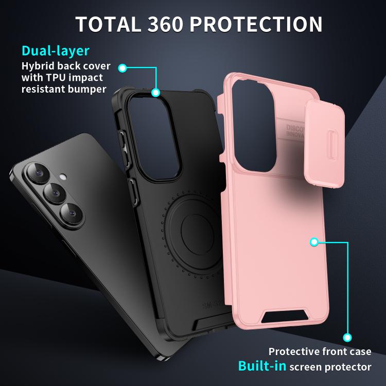 For Samsung Galaxy S26+ 5G Sliding Camshield TPU + PC Phone Case