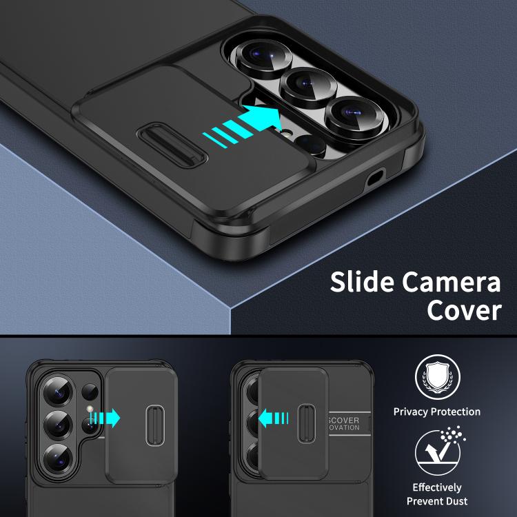 For Samsung Galaxy S26 Ultra 5G Sliding Camshield TPU + PC Phone Case