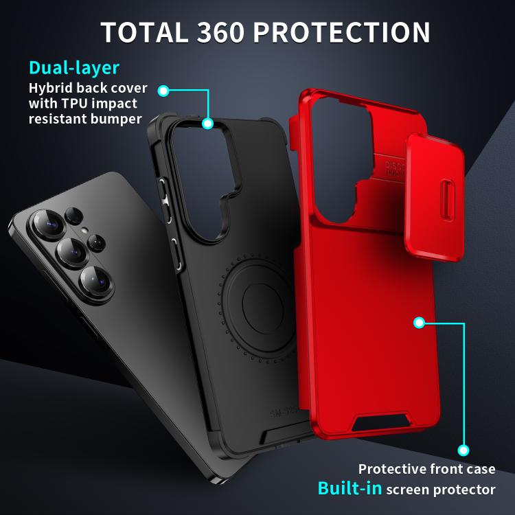 For Samsung Galaxy S26 Ultra 5G Sliding Camshield TPU + PC Phone Case