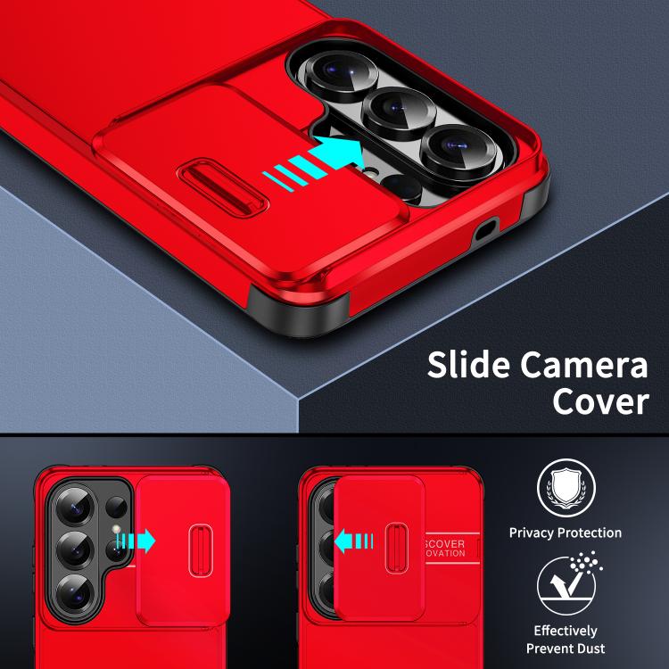 For Samsung Galaxy S26 Ultra 5G Sliding Camshield TPU + PC Phone Case