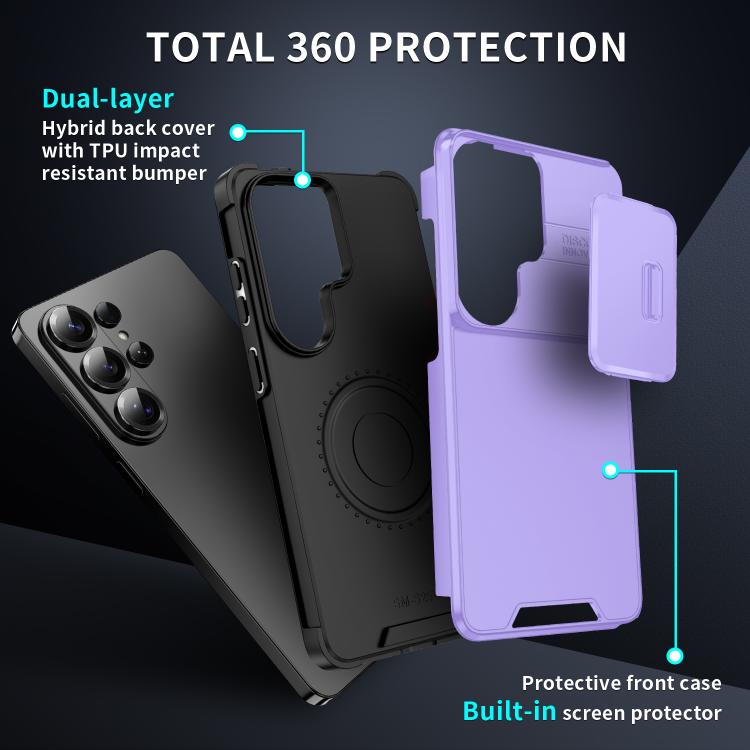 For Samsung Galaxy S26 Ultra 5G Sliding Camshield TPU + PC Phone Case
