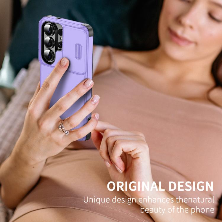 For Samsung Galaxy S26 Ultra 5G Sliding Camshield TPU + PC Phone Case