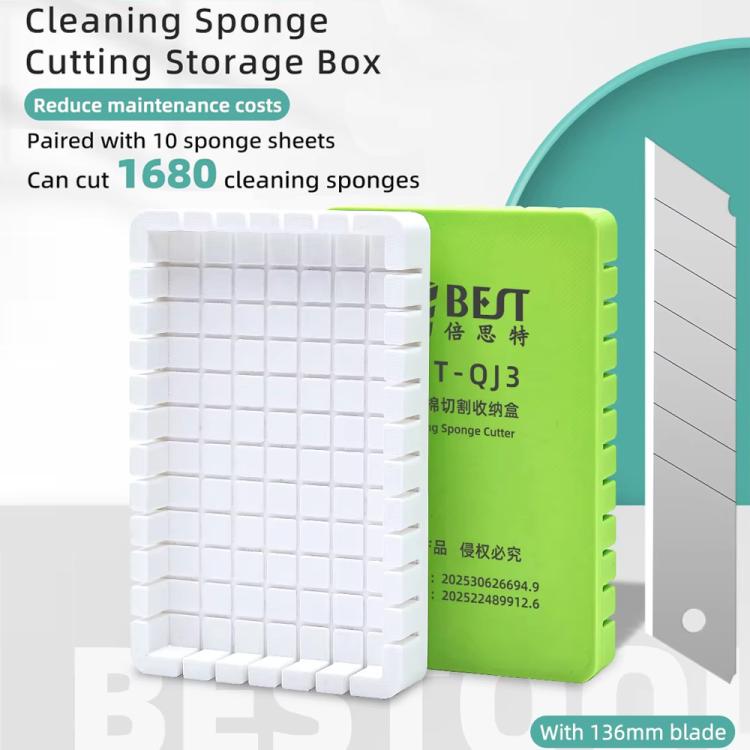 BEST BST-QJ3 Nano Sponge Cutting Storage Box with 10 Sponge Sheets