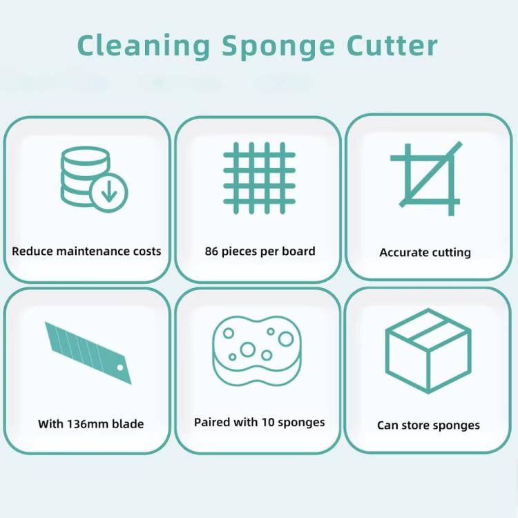 BEST BST-QJ3 Nano Sponge Cutting Storage Box with 10 Sponge Sheets