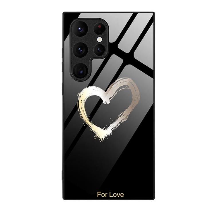 For Samsung Galaxy S26 Ultra 5G Colorful Painted Glass Phone Case