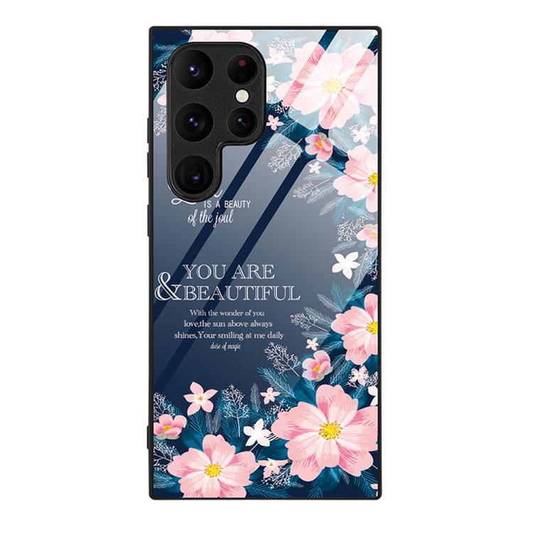 For Samsung Galaxy S26 Ultra 5G Colorful Painted Glass Phone Case
