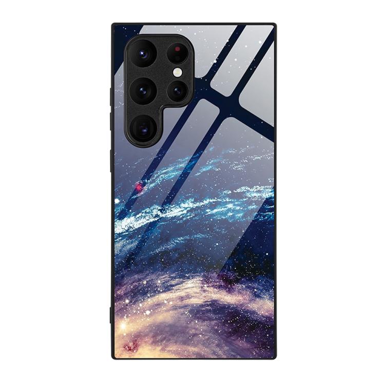 For Samsung Galaxy S26 Ultra 5G Colorful Painted Glass Phone Case