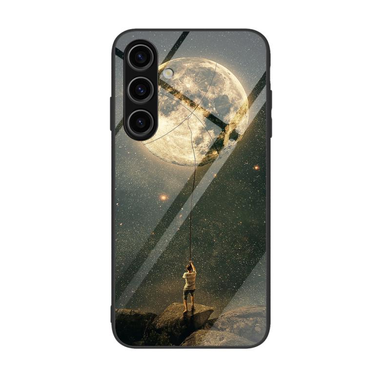 For Samsung Galaxy S26+ 5G Colorful Painted Glass Phone Case