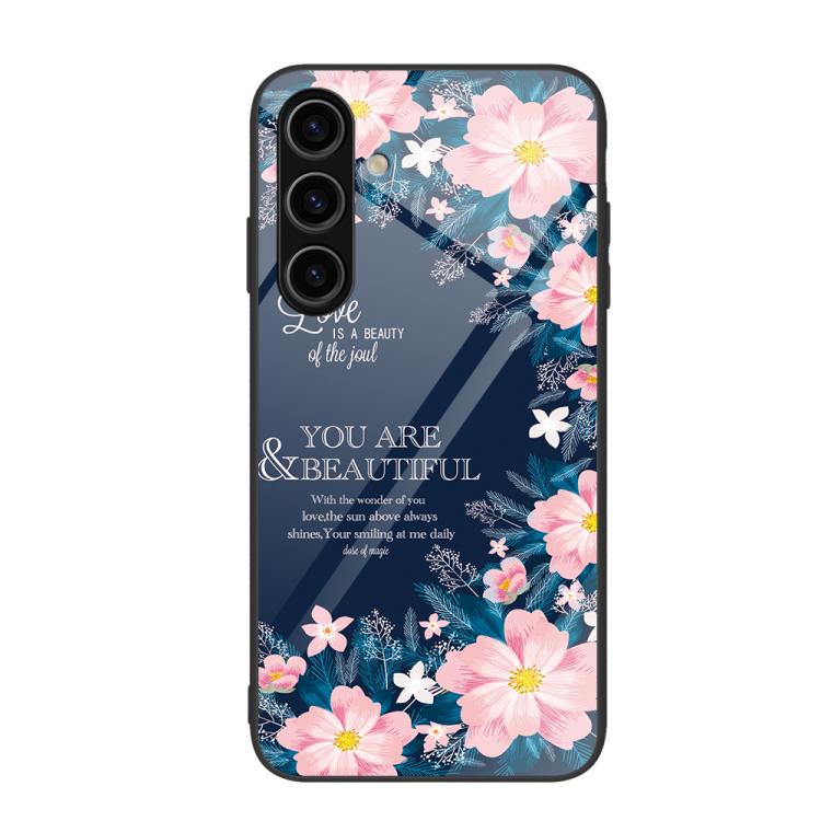 For Samsung Galaxy S26+ 5G Colorful Painted Glass Phone Case