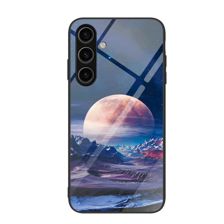 For Samsung Galaxy S26+ 5G Colorful Painted Glass Phone Case