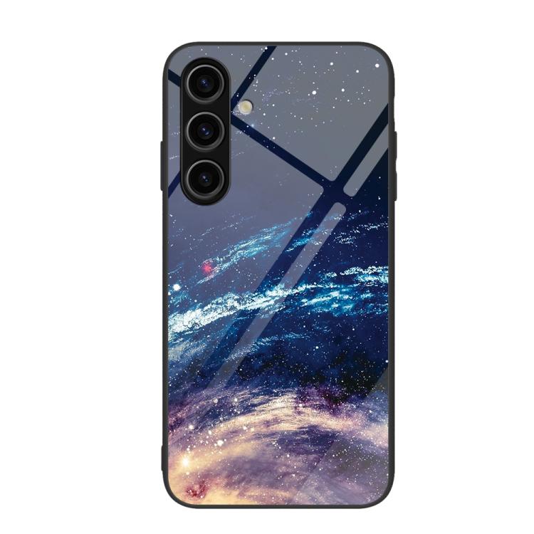 For Samsung Galaxy S26+ 5G Colorful Painted Glass Phone Case