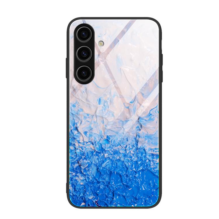 For Samsung Galaxy S26+ 5G Marble Pattern Glass Protective Phone Case