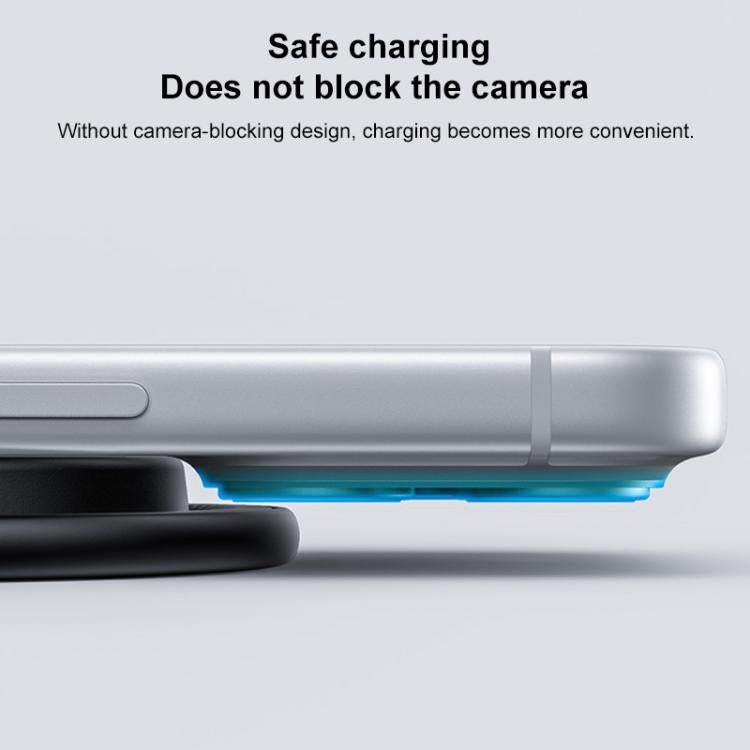 Yesido DS39 15W Desktop Pad Magnetic Wireless Charger - Black