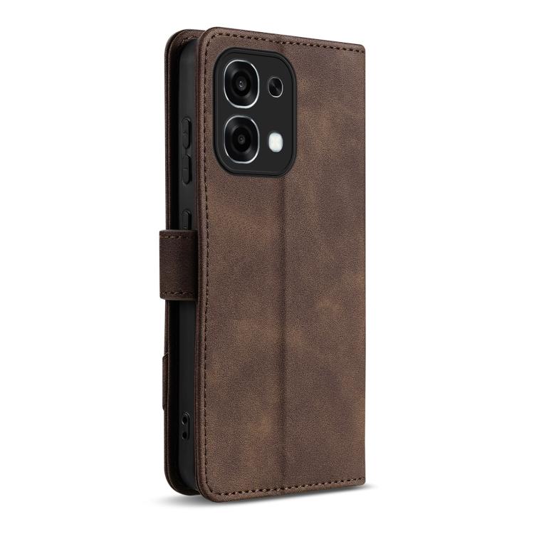 For OPPO A6 Pro Global / F31 5G AZNS A2 Series Tri-Card Wallet RFID Vegan Leather Phone Case with Strap