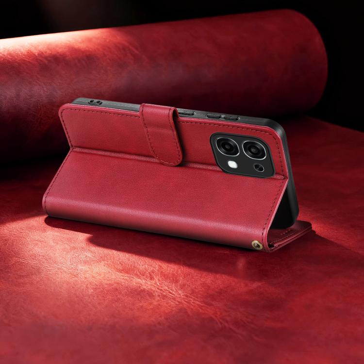 For OPPO A6 Pro Global / F31 5G AZNS A2 Series Tri-Card Wallet RFID Vegan Leather Phone Case with Strap