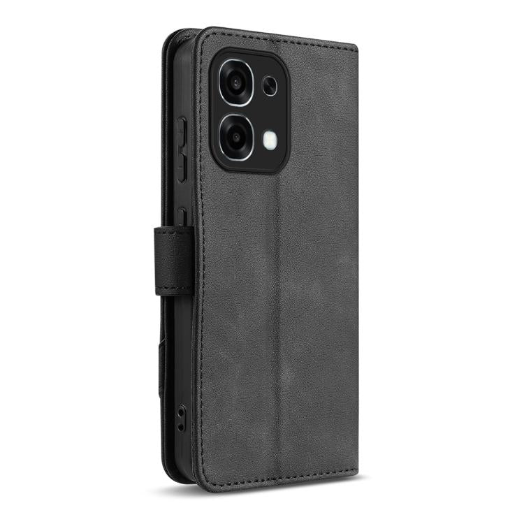 For OPPO A6 Pro Global / F31 5G AZNS A2 Series Tri-Card Wallet RFID Vegan Leather Phone Case with Strap