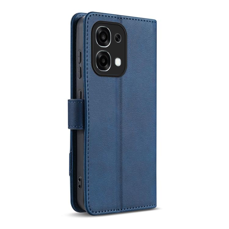 For OPPO A6 Pro Global / F31 5G AZNS A2 Series Tri-Card Wallet RFID Vegan Leather Phone Case with Strap