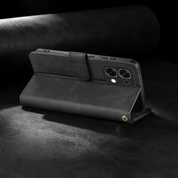 For OPPO A6 Pro Global / F31 5G AZNS A2 Series Tri-Card Wallet RFID Vegan Leather Phone Case with Strap