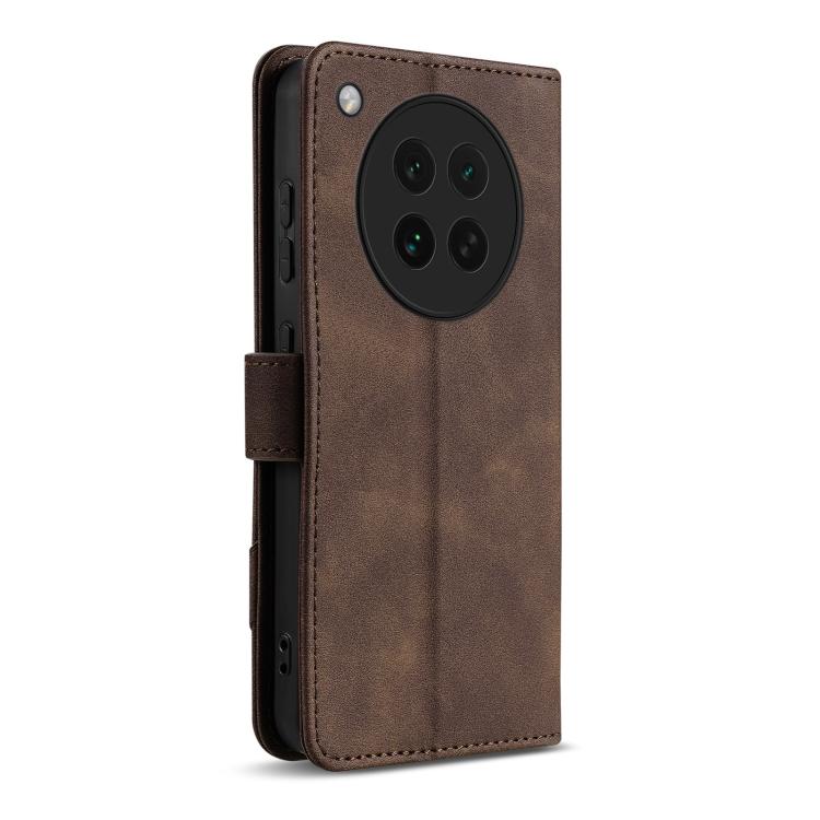 For OPPO Find X8s AZNS A2 Series Tri-Card Wallet RFID Vegan Leather Phone Case with Strap