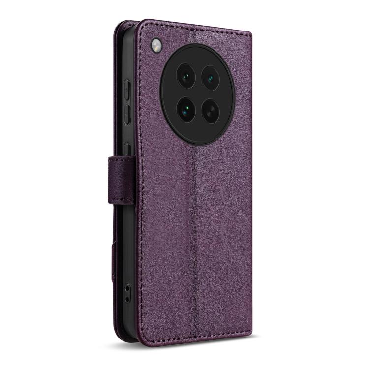 For OPPO Find X8s AZNS A2 Series Tri-Card Wallet RFID Vegan Leather Phone Case with Strap