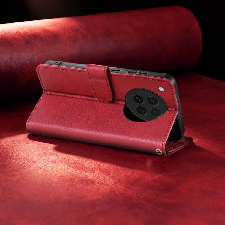 For OPPO Find X8s AZNS A2 Series Tri-Card Wallet RFID Vegan Leather Phone Case with Strap